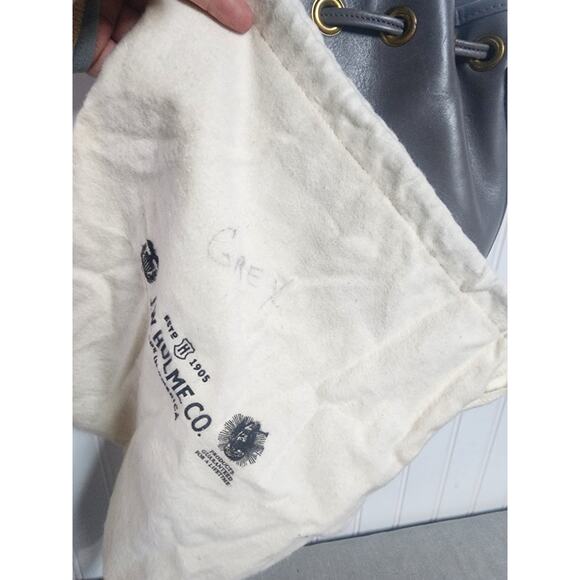 Gray Leather Tote Bag - Picture 5 of 11